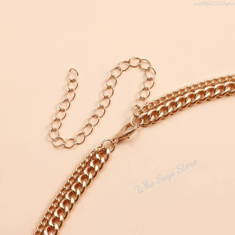 Collier Double Rang Vintage Doré – Zircon & Perles, Style Bohème Chic
